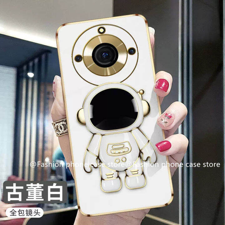 เคสโทรศัพท์-realme11pro-realme11pro-5g-phone-case-เคส-realme-11-pro-5g-เคสที่วางโทรศัพท์ล่องหนแฟชั่นนักบินอวกาศเคสเคสนิ่มเคลือบอิเล็คโทรเพลท2023