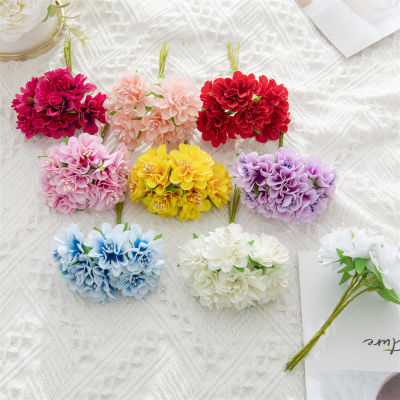 Decorate Material Science Wedding Leaf Wreath Artificial Flower Stamen Silk Flower