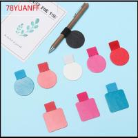 78YUANFF 4PCS ปรับได้ เครื่องเขียน เครื่องใช้สำนักงาน แบบพกพา ที่ใส่ปากกาแบบมีกาวในตัว คลิปปากกาหนัง วงยืดหยุ่น สมุดบันทึก