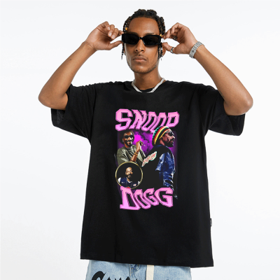 Hip Hop Snoop Dogg T- Shirt Men Streetwear Tupac 2pac Bad Bunny Vintage T Shirt Casual Fashion Short Sleeve Tee Shirt Tops XS-4XL-5XL-6XL