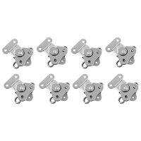 8 Pack 304 Stainless Steel Twist Latch with Keeper and Spring Butterfly Draw Latch for Case Box