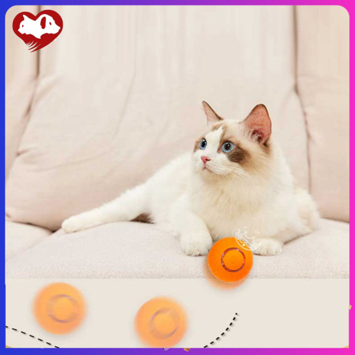 สัตว์เลี้ยงแมวอัจฉริยะบอลกลิ้งอัตโนมัติทนต่อการกัดชาร์จ-usb-ของเล่นแบบโต้ตอบฝึกเรืองแสง