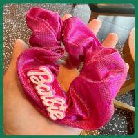 JLY55OZPQ แฟชั่นสำหรับผู้หญิง ตุ๊กตาบาร์บี้ scrunchie อีลาสติก สีทึบทึบ เชือกมัดผม ของใหม่ อุปกรณ์เสริมผม ยางรัดผม สำหรับผู้หญิง