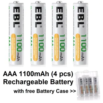 EBL Rechargeable D Batteries, 10000mAh Ni-MH High Capacity D Cell Battery  New Retail Package, Pack of 4