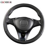 GKMHiR DArtificial Leather Hand-Stitched Black Car Steering Wheel Cover for Mercedes Benz C200L E63 E300 E320 GLK GLC260 GLA