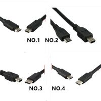 Type-c to mini Micro usb 5Pin  data cable suitable for Zhiyun crane stabilizer control cable Nikon SLR camera cable 0.25m 0.5m1m Wires  Leads Adapters