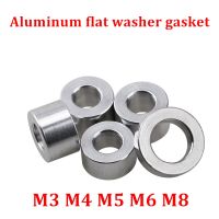 10 Buah Gasket Bushing Aluminium M3 M4 M5 M6 M8 Gasket Washer Datar Aluminium CNC Sleeve Tanpa Thread Standoff Spacer