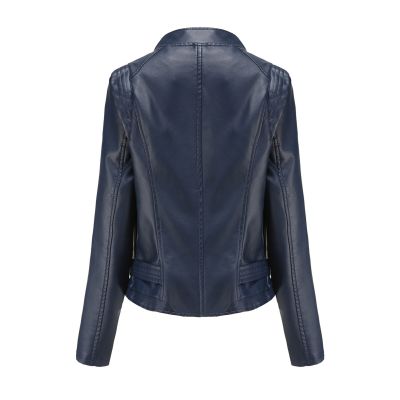Ladies Coats Autumn Faux Leather Jackets Motorcycle Coat Short Lightweight Pleather Crop Top Soild New Jackets Coats Куртка