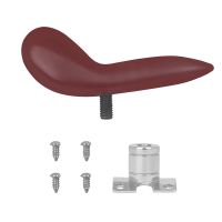 Bassoon Hand Saddle Bracket Thumb Rest with Fastening 4 Screws and Base Instrument Replacement Accessories