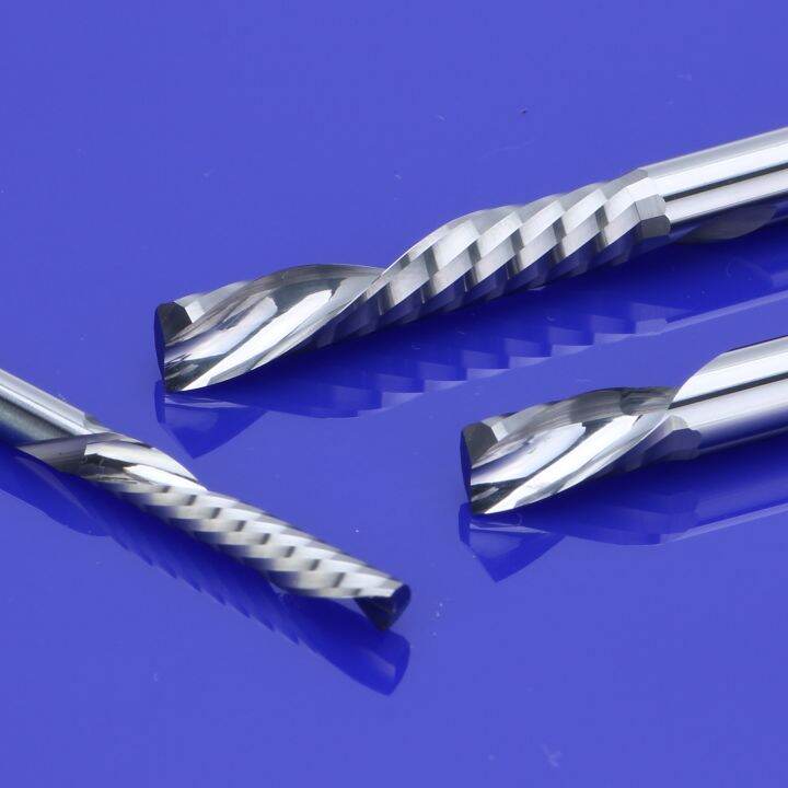 50pcs-3-175-4-5-6-8mm-aaa-ซ้ายเกลียวกัดตัดลงหนึ่งขลุ่ยเราเตอร์บิต-cnc-end-mill-คาร์ไบด์มิลลิ่งตัด