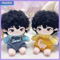 MUMU 1pc/1Set 6รูปแบบ เสื้อผ้าตุ๊กตา1/12 ชุดลำลองแบบหลวม เสื้อผ้าเสื้อยืดคอกลม เสื้อผ้าตุ๊กตา20ซม. กางเกงตุ๊กตา20ซม. กางเกงผ้าฝ้ายแฟชั่น