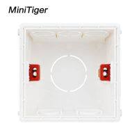 Minitiers กล่องติดตั้งแบบปรับได้สำหรับติดตั้งภายในเทปคาสเซ็ท86Mm * 83Mm * 50Mm สำหรับ86 Type สวิตช์สัมผัสและ USB ซ็อกเก็ตสายไฟกล่องด้านหลัง