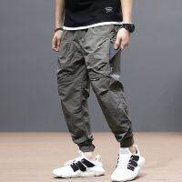 COD ☼▽ qafh47 2022 Summer New Style Thin Mens Ankle-Length Casual Pants Loose Large Size Plankton Handsome Korean style Small Feet Sports Leggings 6 Pockets S-3XL seluar kargo