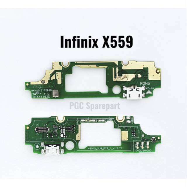 Original Papan Konektor PCB Connector Charger & MIC Infinix Hot 5