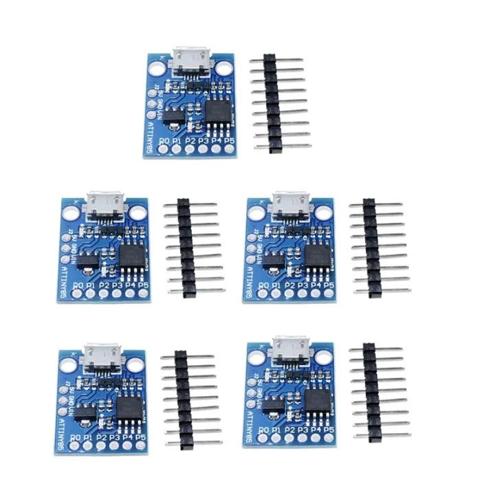 5Pcs ATtiny ATtiny85 Digispark Kickstarter Micro-USB Development Board ...