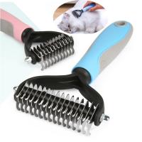 Pet Comb Dog Cat Hair Removal Trimmer Comb Double Sided Slicker Grooming Shedding Brush Pet Fur Knot Cutter