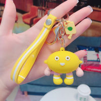 Avocado หญิง Keychain Lady จี้เกาหลีน่ารัก Ins แฟชั่นการ์ตูนอีพ็อกซี่ผลไม้พวงกุญแจครอบครัวจี้คู่พวงกุญแจบุคลิกภาพอุปกรณ์เสริมแฟชั่น