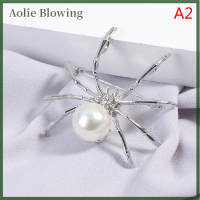 Aolie 1PC แมงมุมมุกเข็มกลัดหญิง Corsage ของขวัญผู้ชายอุปกรณ์เสริมแฟชั่นเครื่องประดับ