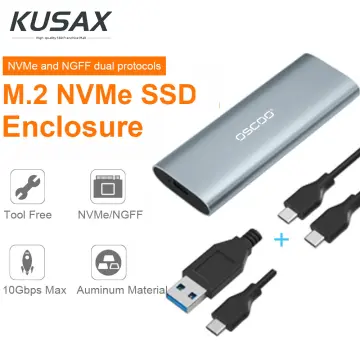 M2 SSD Case NVMe USB Type C Gen2 10Gbps PCIe SSD Enclosure M.2 NVMe Case  External Adapter Box for 2230 2242 2260 2280 M2 SSD