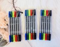 ปากกาสีเมจิก12หัวคละสีสีสวยเขียนง่ายจับถนัดมือ magic pen color