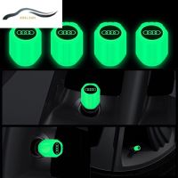 XINFAN 4Pcs Audi Luminous Universal รถยางวาล์วหมวก A3 8l A1 Q5 TT Mk2 A5 A4 B7 B8 B5 A6 C7 C6 Q7 Q3 RS3รถจักรยานยนต์รถจักรยานอุปกรณ์เสริม