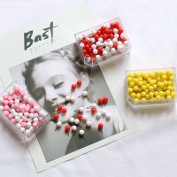 TUTU candy color 150pcs/Set New Office Thumbtacks PushPins Metal Pin Office School Supplies Cork Wall Nails Photo Wall H0200 Clips Pins Tacks