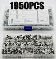 [HOT ZHKKZZLWWG 510] 1950Pcs Tube Terminal ปลายสายไฟ Ferrules Crimp แขน Assortment 0.5 10 Mm² ขั้วต่อสายไฟ