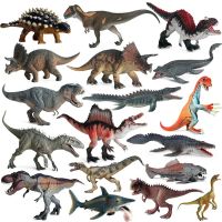 Simulation Jurassic Dinosaurs World Animal Mosasaur Velociraptor Rex Model Action Figure Cognition Educational Toys For Children