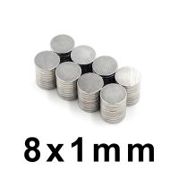 10/50/100/Pcs 8x1mm Neodymium Magnet NdFeB Round Super Powerful Strong Permanent Magnetic imanes Disc Fridge Magnet 8x1