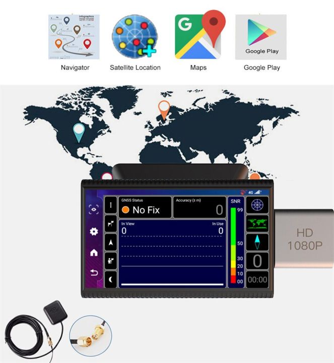 8-1แอนดรอยด์เครือข่าย4g-ระบบนำทาง-gps-ระบบนำทาง-gps-และ-wifi-ไดรฟ์บันทึกบันทึกวิดีโอกล้องวงจรปิดดูภาพจากมือถือ1080p