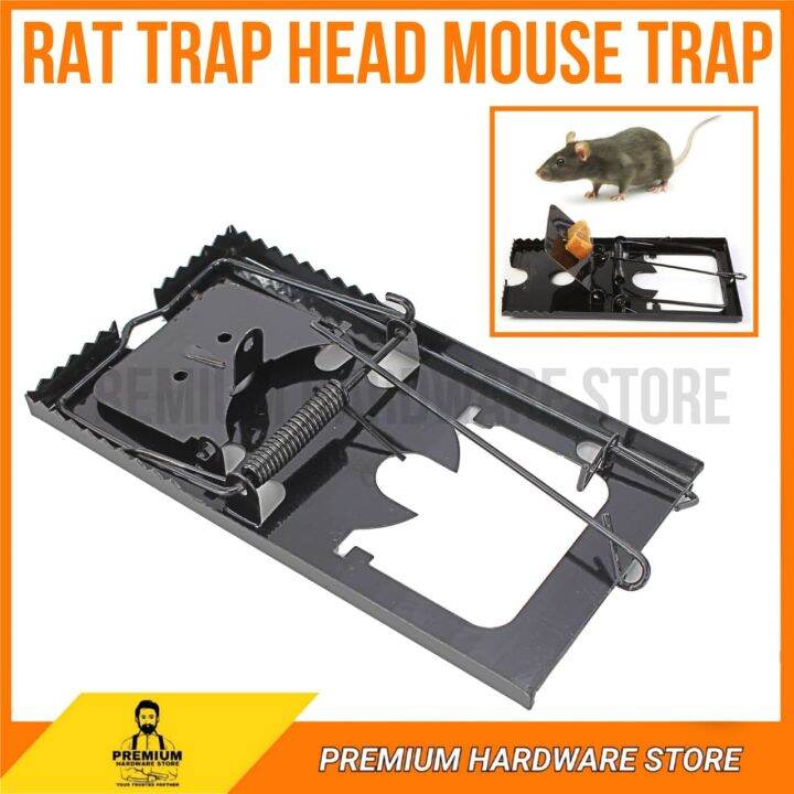 PREMIUM Steel Mouse Rat Trap Head (Black) / Mouse Trap Rax / Mice Mouse ...