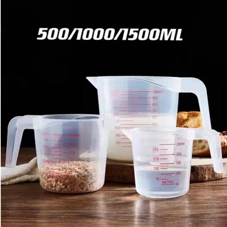 250/500/1000ML Plastic Transparent Measuring Cup Jug Pour