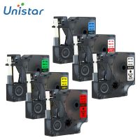 Unistar 6pcs/lot Combo Set Compatible for Dymo Labels 9mm 40913 40915 40916 40917 40918 40919 Labels Ribbons Label Maker