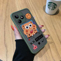 เคสสำหรับ Realme Narzo N53เคสโทรศัพท์รูปตัวการ์ตูนน่ารัก C53 Realme สัตว์น่ารักขอบนิ่มมีน้ำค้างแข็งโปร่งใสแข็งเด็กหญิงเด็กชายกันกระแทกคลุมทั้งหมดเคสป้องกันกล้อง