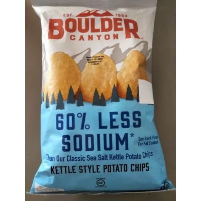 🍀For you🍀 Boulder 60% less Sodium Chips มันฝรั่ง อบกรอบ รสเค็ม184 กรัม