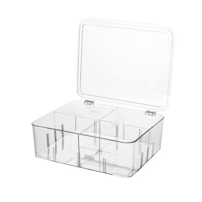 Four-Divided Transparent Food Freezing Container to Prevent Food From Decay and Fresh-Keeping Household Storage Supplies