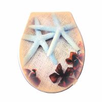 Toilet seat cover Stone group Fashion people pattern set hot selling PP toilet lid cover starfish 2020 high quality toilet seat