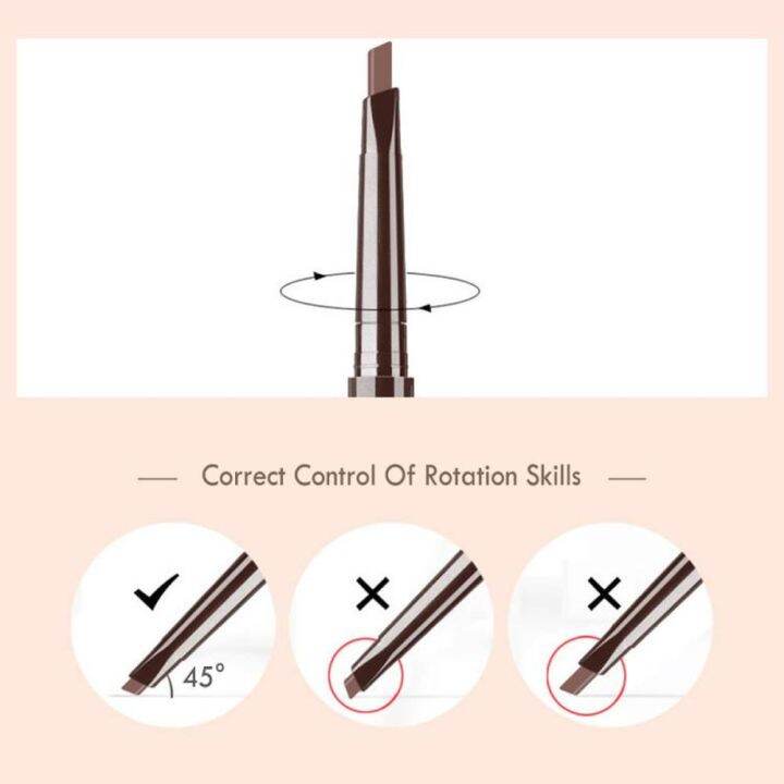 เกาหลีแต่งหน้า-2-in-1-คิ้วแปรงถาวรกันน้ำธรรมชาติแต่งหน้าโลชั่นดินสอเขียนคิ้วแต่งหน้าสีธรรมชาติยาวนานสักคิ้วกันน้ำ-b