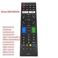 Sharp GB234WJSA สมาร์ททีวีรีโมทคอนโทรล NETFLIX YouTube ปพลิเคชัน LC-32M3H LC-40M3H LC-42D65H LC-42G77H LC-46G77H LC-52G77H LC-70LE650X LC-60LE650X GB094WJSA RRMCGB094WJSA GA902WJSA GA983WJSA GB012WJSA GB013WJSA GB067WJSA GB254WJSA