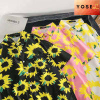 YOSEL เสื้อฮาวาย  เสื้อลายดอกเบญจมาศใหม่ การพักผ่อนที่ทันสมัยเนื้อผ้าคุณภาพสูง