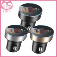 FGFR Universal Type-C PD 2พอร์ตช่องเสียบสายชาร์จยูเอสบีต่อโทรศัพท์ LED ชาร์จเร็วชาร์จไฟในรถจอแสดงผลดิจิตอล