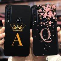 เคสสำหรับ Motorola One Macro เคสโทรศัพท์เคลือบใส่ตัวอักษรคู่รักน่ารักสำหรับ Motorola Moto One เคสทีพียูนิ่มขนาด6.2นิ้ว