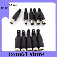 ixoo61 store DC Male Female Connectors Jack Plug Adapter Power supply Socket  for Cctv Camera cable DIY Accessories 2.1mmx5.5MM