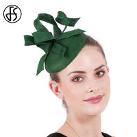 FS Wedding Fascinators and Hats tail Party green Pillbox Hat Church Hats For Women Elegant Derby Hair Bride Headwear