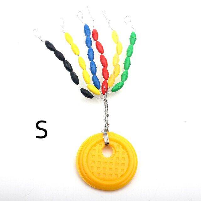 150Pcs(5Sets) Rubber Float Stops Space Beans Oval Stopper Connector