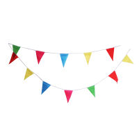 8 MSupply Polyester Fabrics Decoration Products Colorful Flag Pennant String Banner Festival Party Holiday Decor