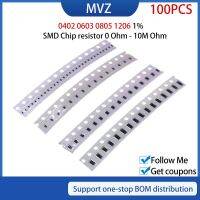 0402 0603 0805 1206 1/4W Watt Chip Resistor Resistores MOhm Ohm 1% 10M Mega 0R 0.1 0.15 0.2 0.22Ohm 0.3 0.33 R 0.47 0.5 0.51 Ohm