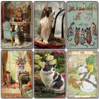 【hot】۞  Dog Poster Metal Tin Signs European Plaque Wall Bar