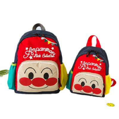 New Arrive Hot Cute Cartoon Japan Anpanman Kindergarten Backpack Parent-child Backpack Primary School Plush Backpack Kids Gift