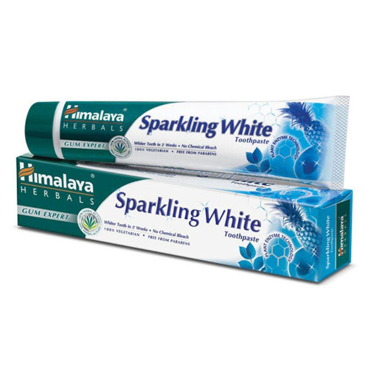 himalaya-sparkling-white-toothpaste-100g-ยาสีฟันสมุนไพรสูตรฟันขาวอย่างเป็นธรรมชาติ-มีเ็บเงินปลายทาง